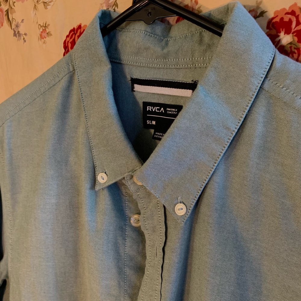 RVCA Slim Fit Button Down Shirt